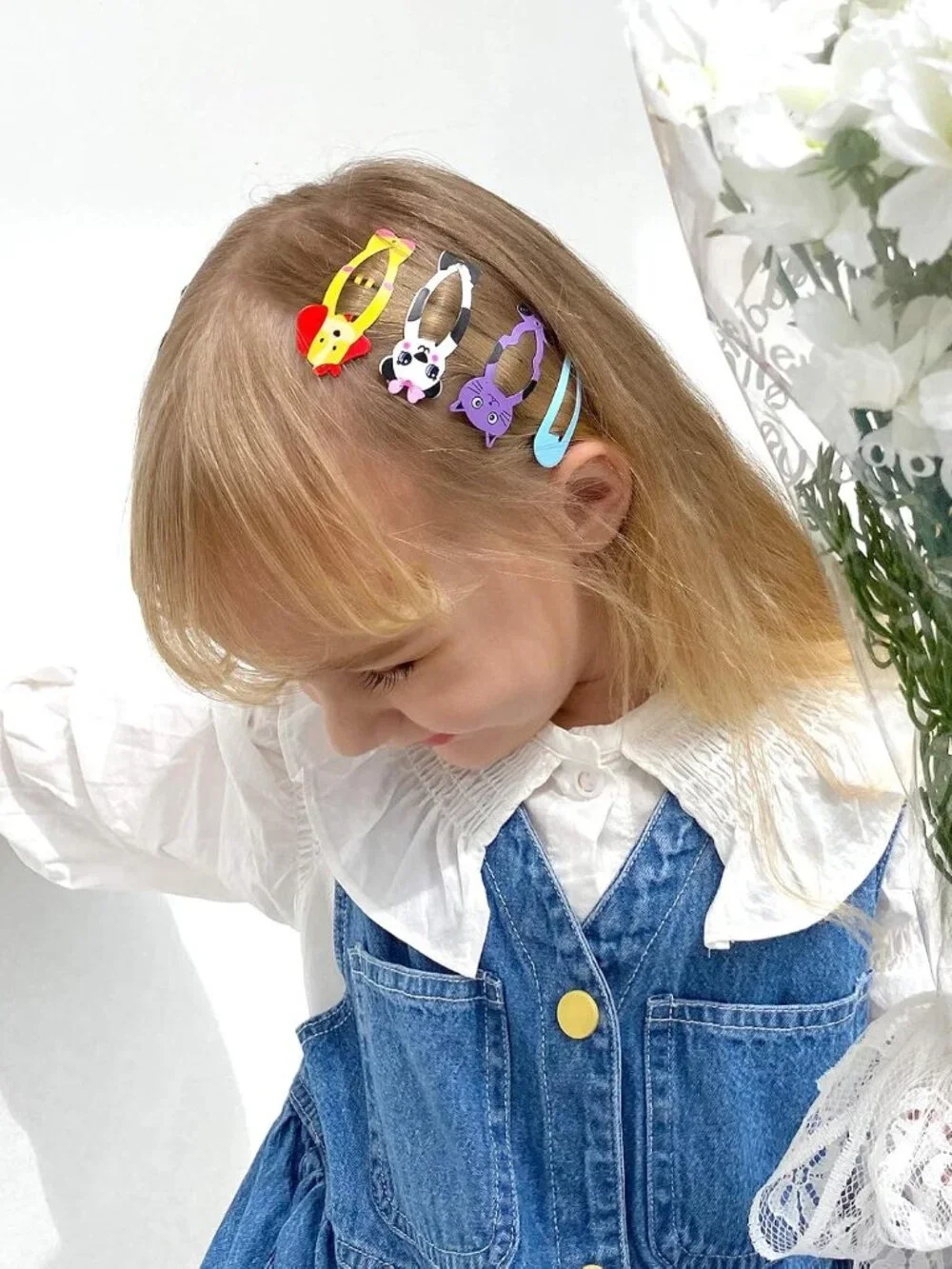 Girls Hair Clips Barrettes, 80 Pcs Metal Snap Hair Clips for Kids
